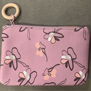 Brand New Floral Pink Clutch Glam Bag